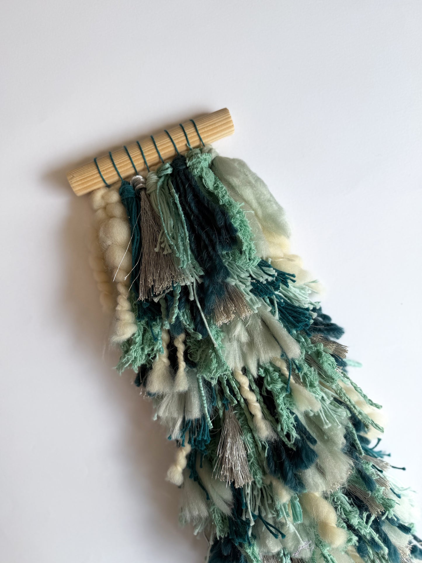 Woven Shaggy Teal