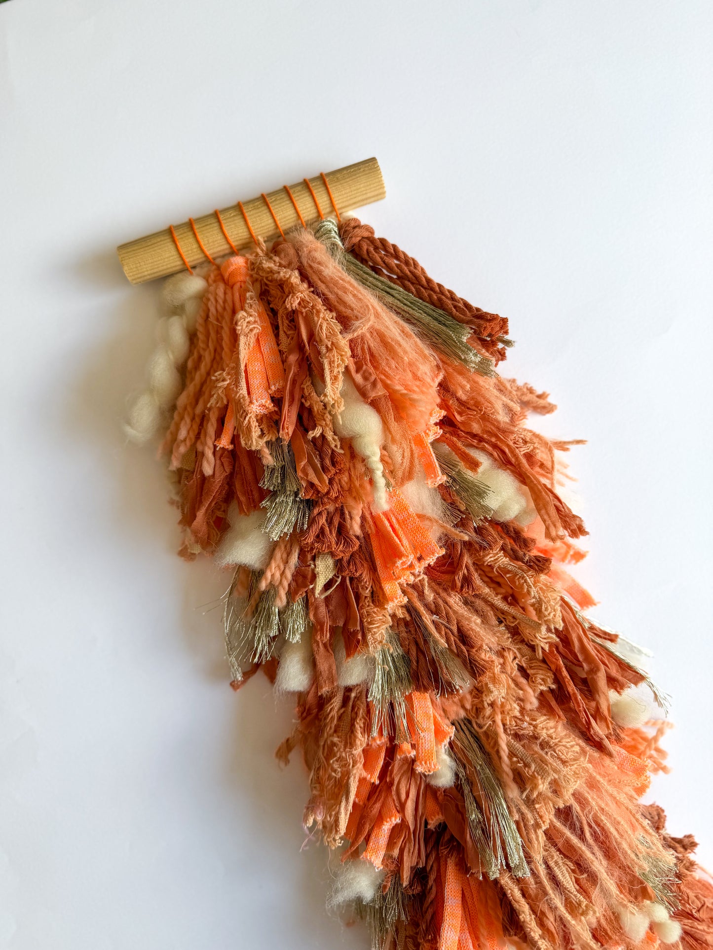 Woven Shaggy Orange