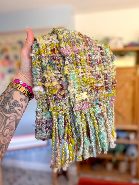 Woven Scarf Chunky Mix