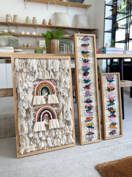 Woven Ash Framed Hanging 10 (Rainbow hanging only)