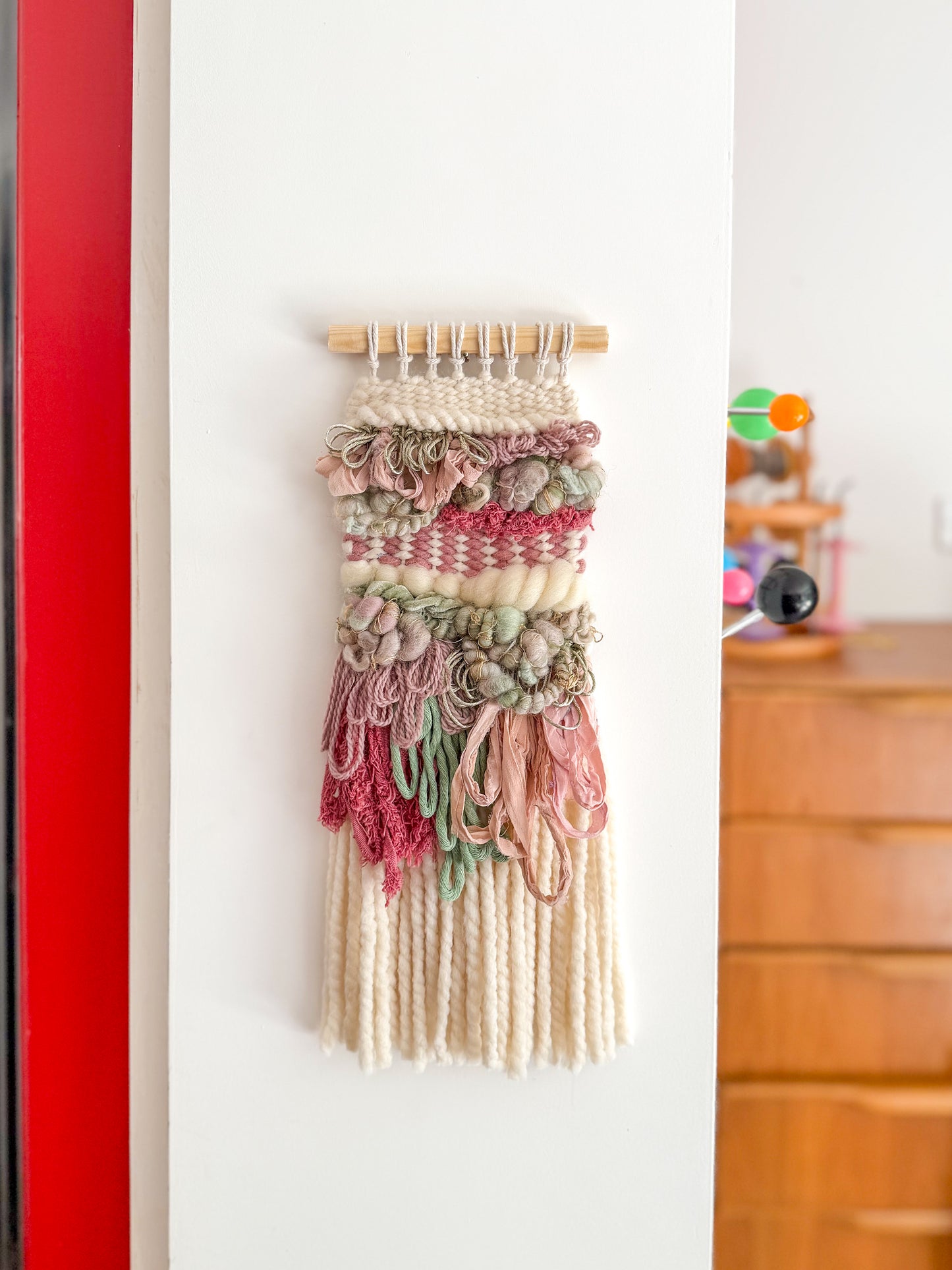 Woven Sage & Pink Small