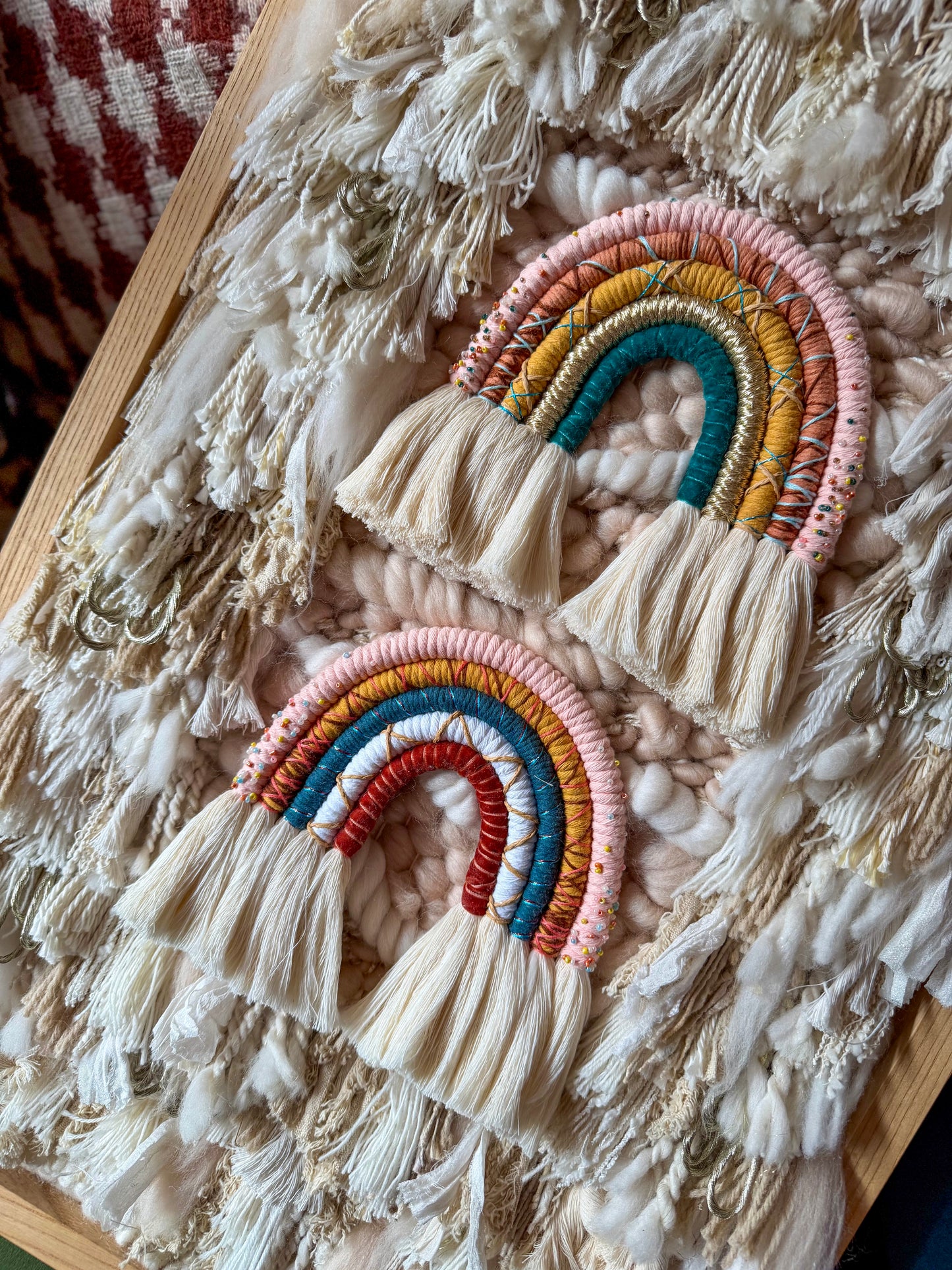 Woven Ash Framed Hanging 10 (Rainbow hanging only)