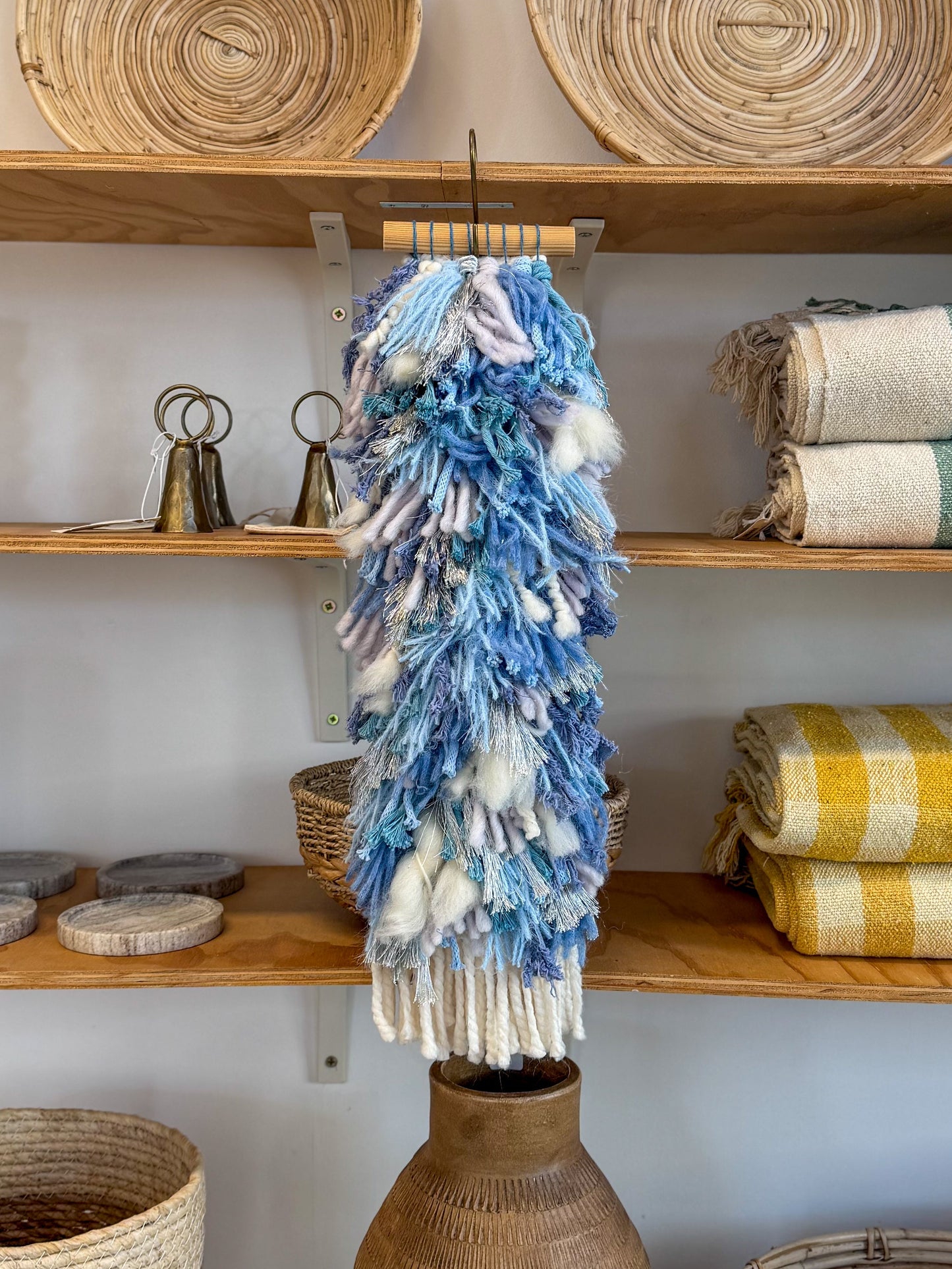 Woven Shaggy Blue