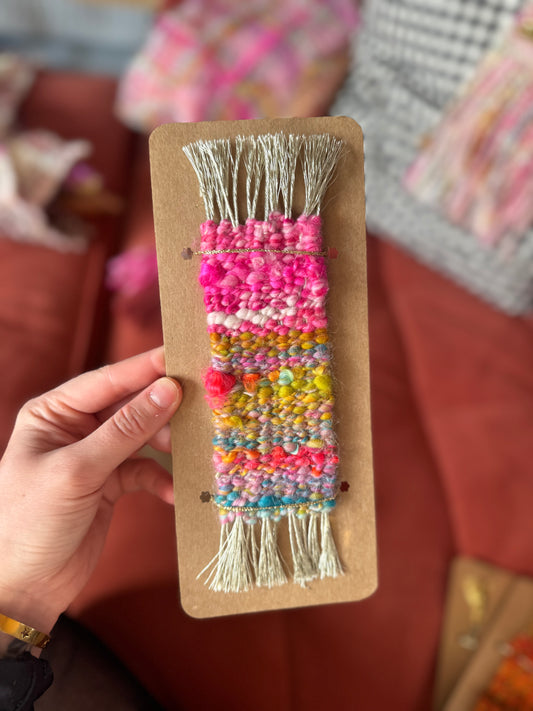 Woven mini scarf bookmark 1