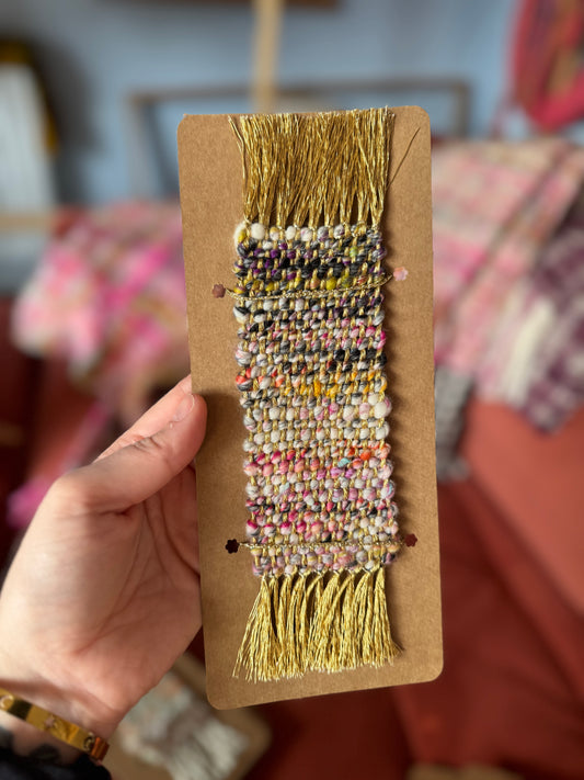 Woven mini scarf bookmark 2