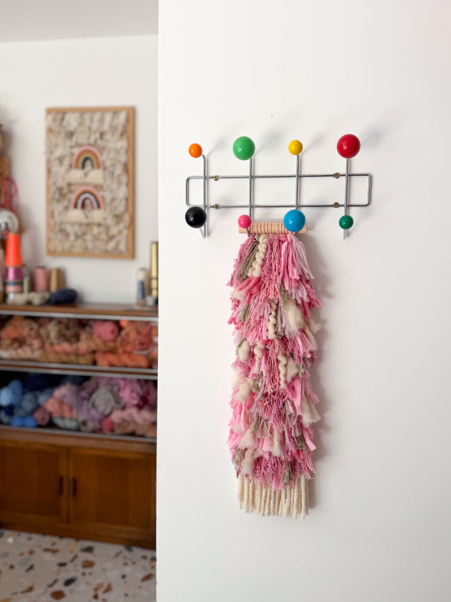 Woven Shaggy Pink