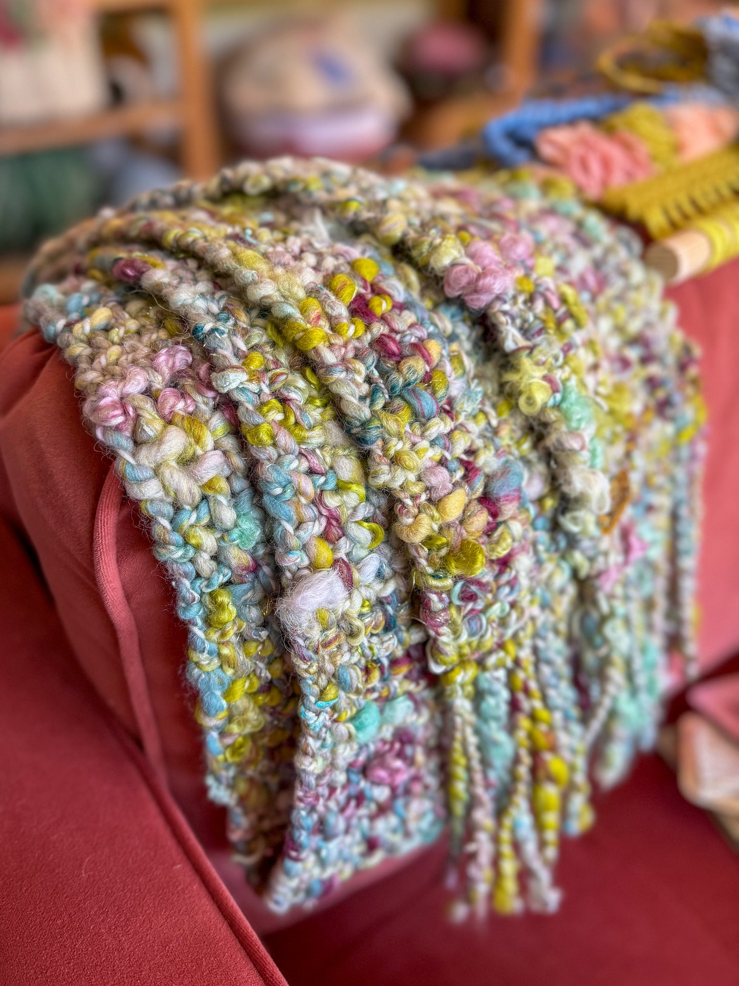 Woven Scarf Chunky Mix