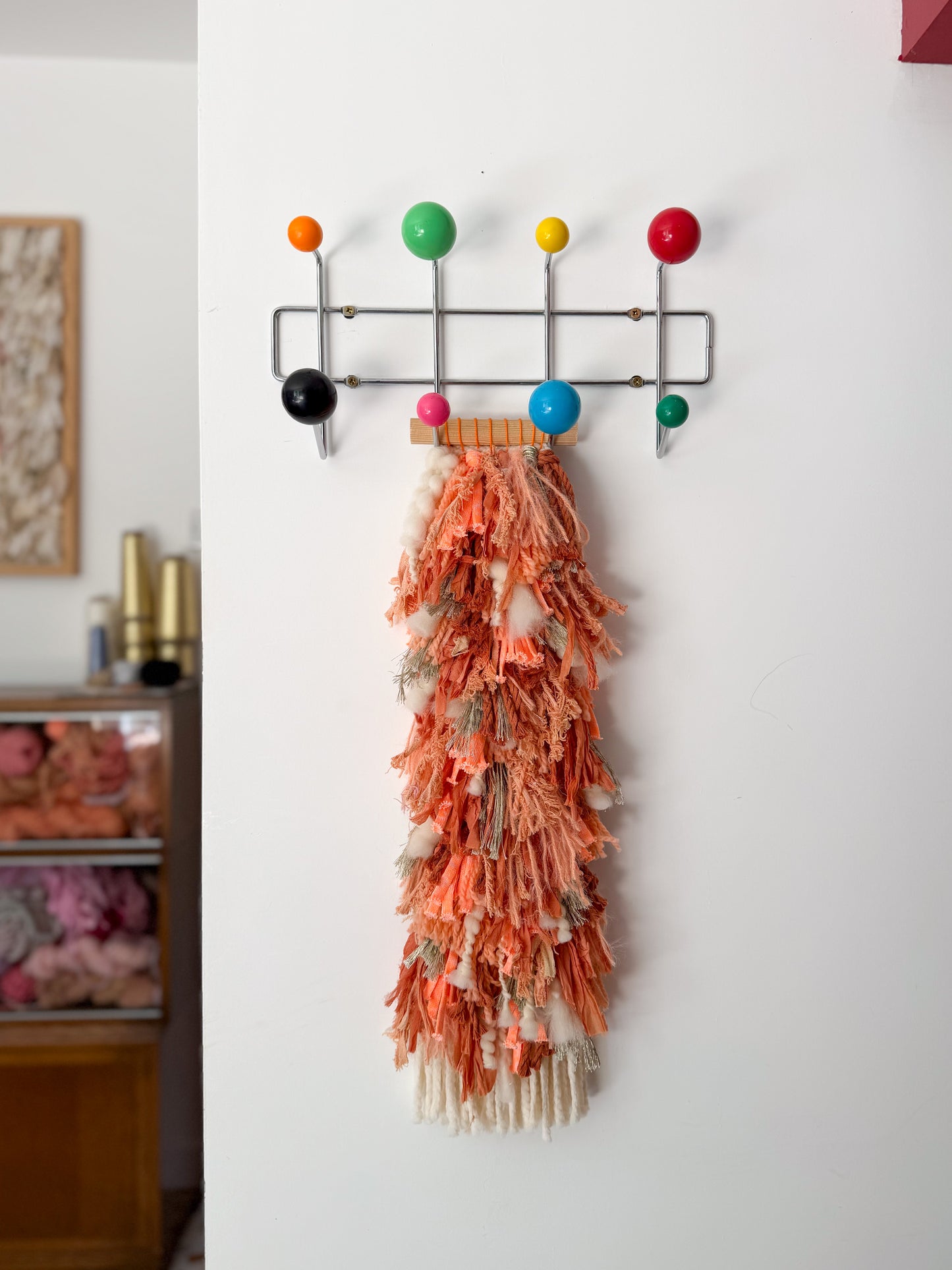 Woven Shaggy Orange
