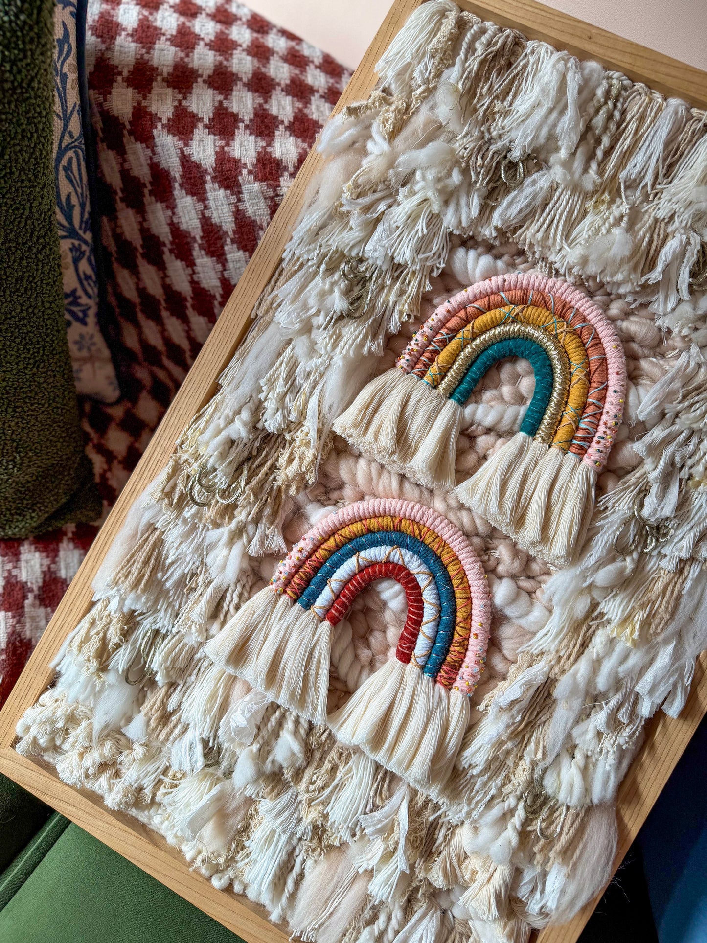 Woven Ash Framed Hanging 10 (Rainbow hanging only)