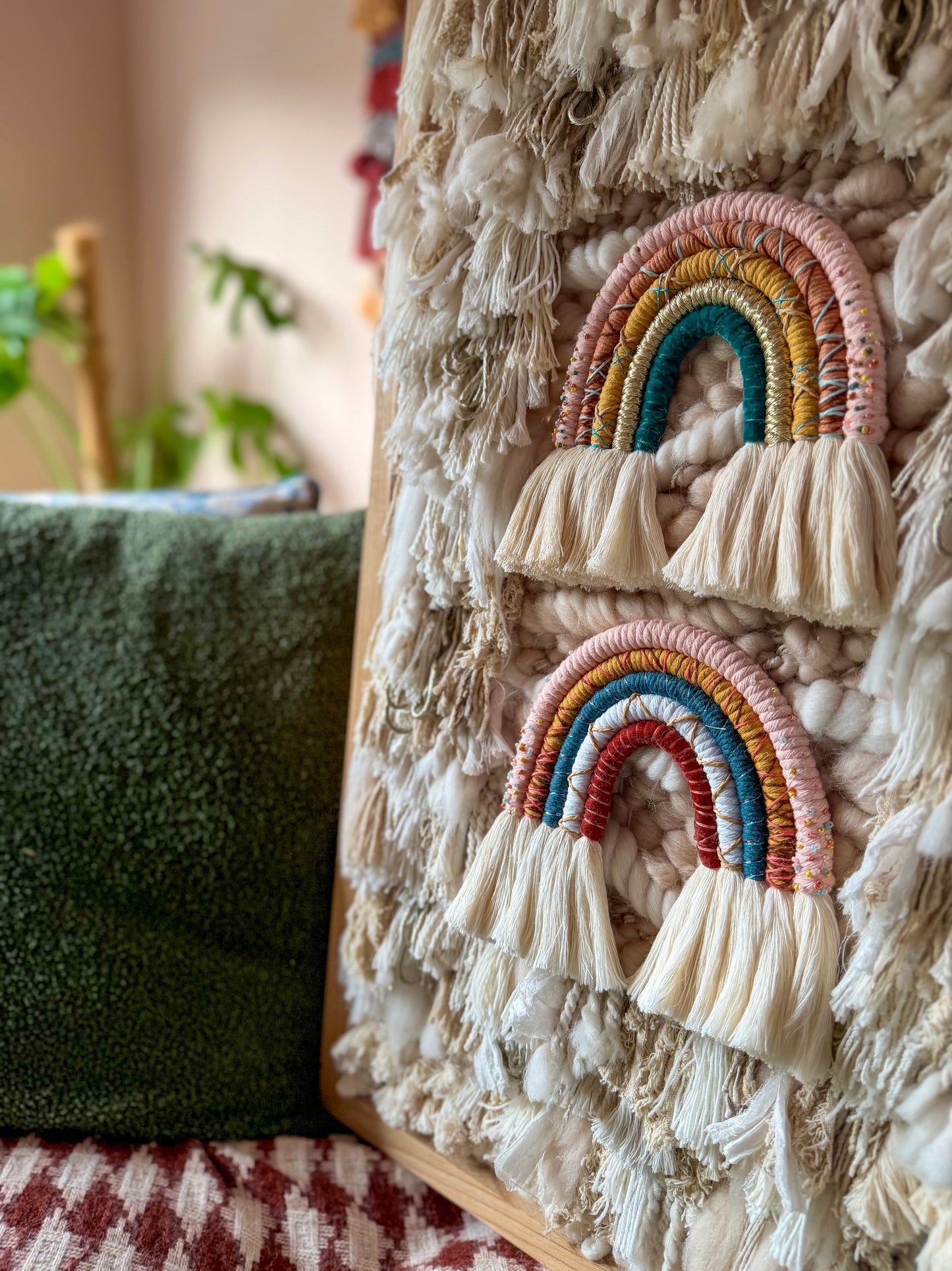 Woven Ash Framed Hanging 10 (Rainbow hanging only)