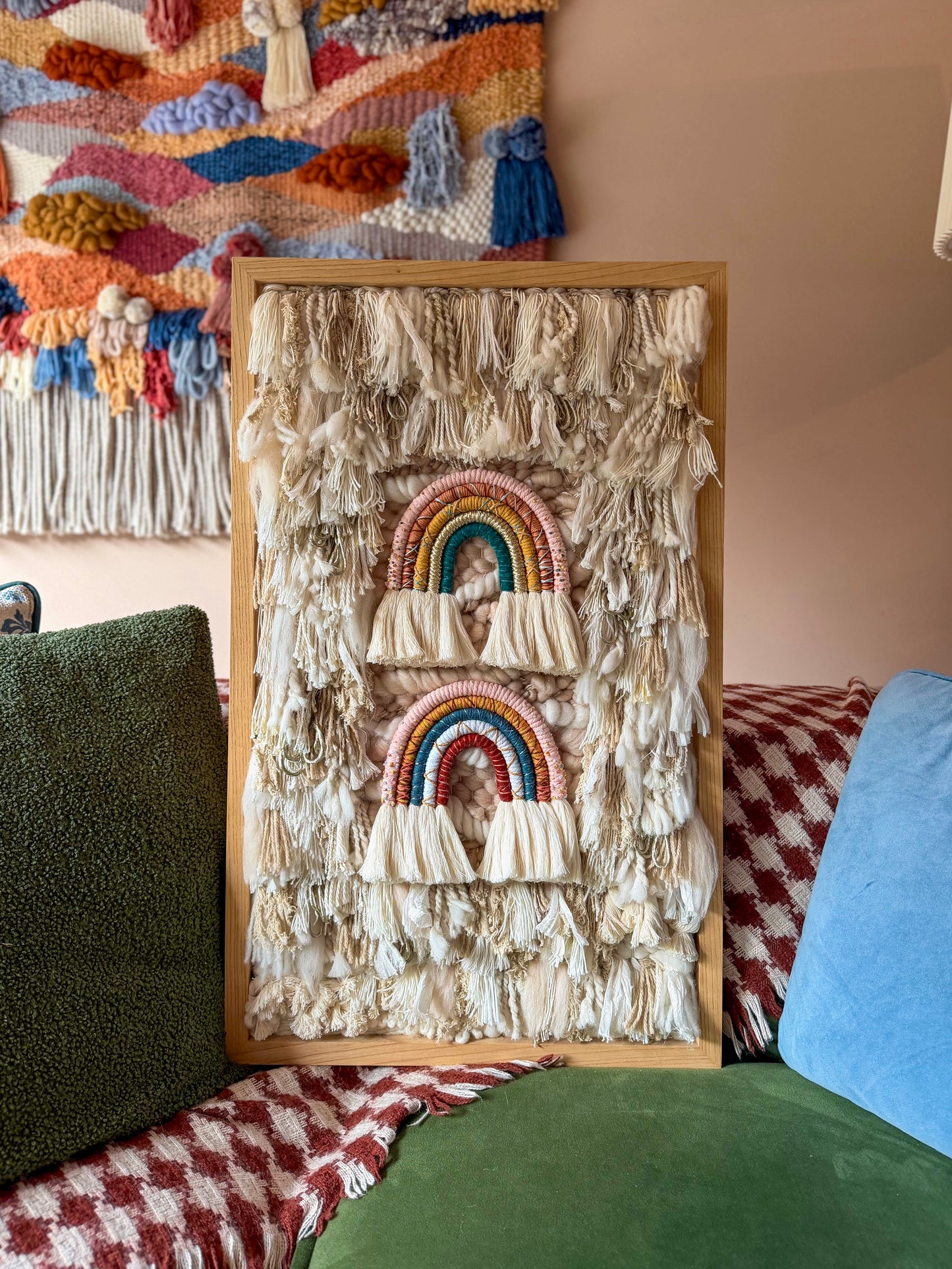 Woven Ash Framed Hanging 10 (Rainbow hanging only)