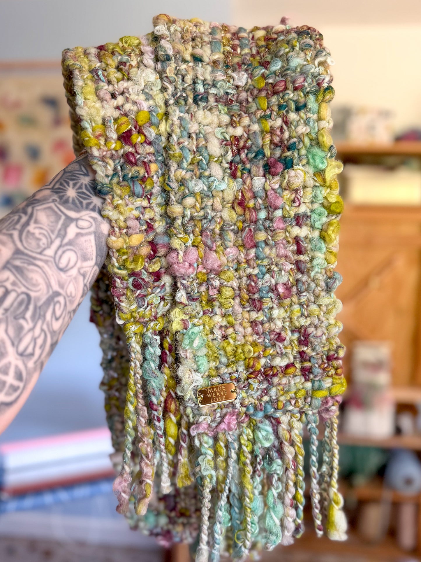 Woven Scarf Chunky Mix