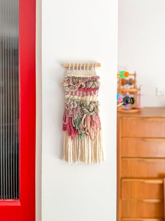 Woven Sage & Pink Small