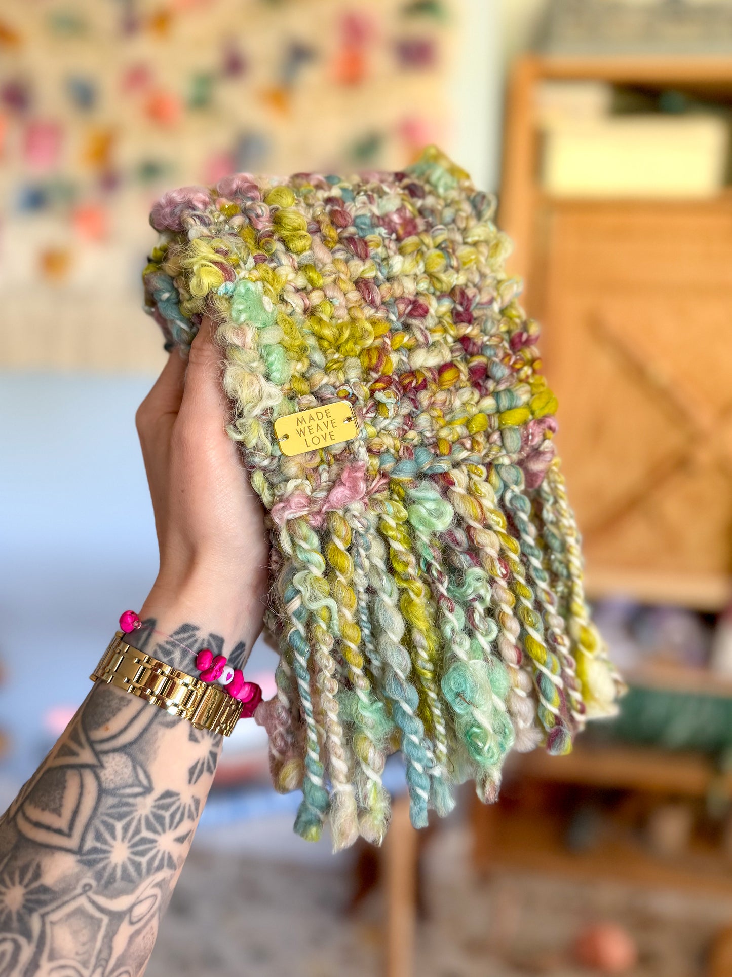 Woven Scarf Chunky Mix