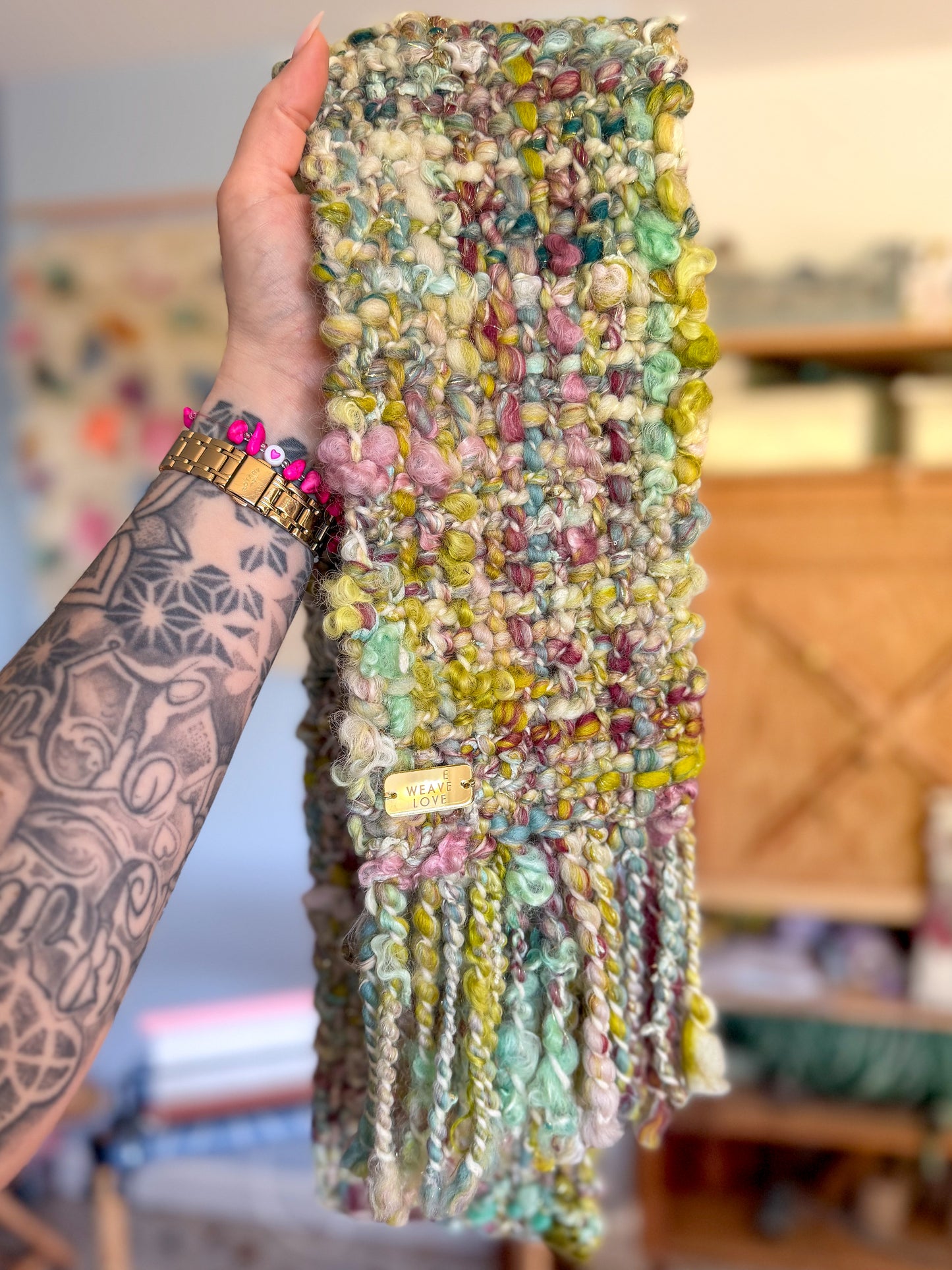Woven Scarf Chunky Mix