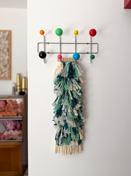 Woven Shaggy Teal