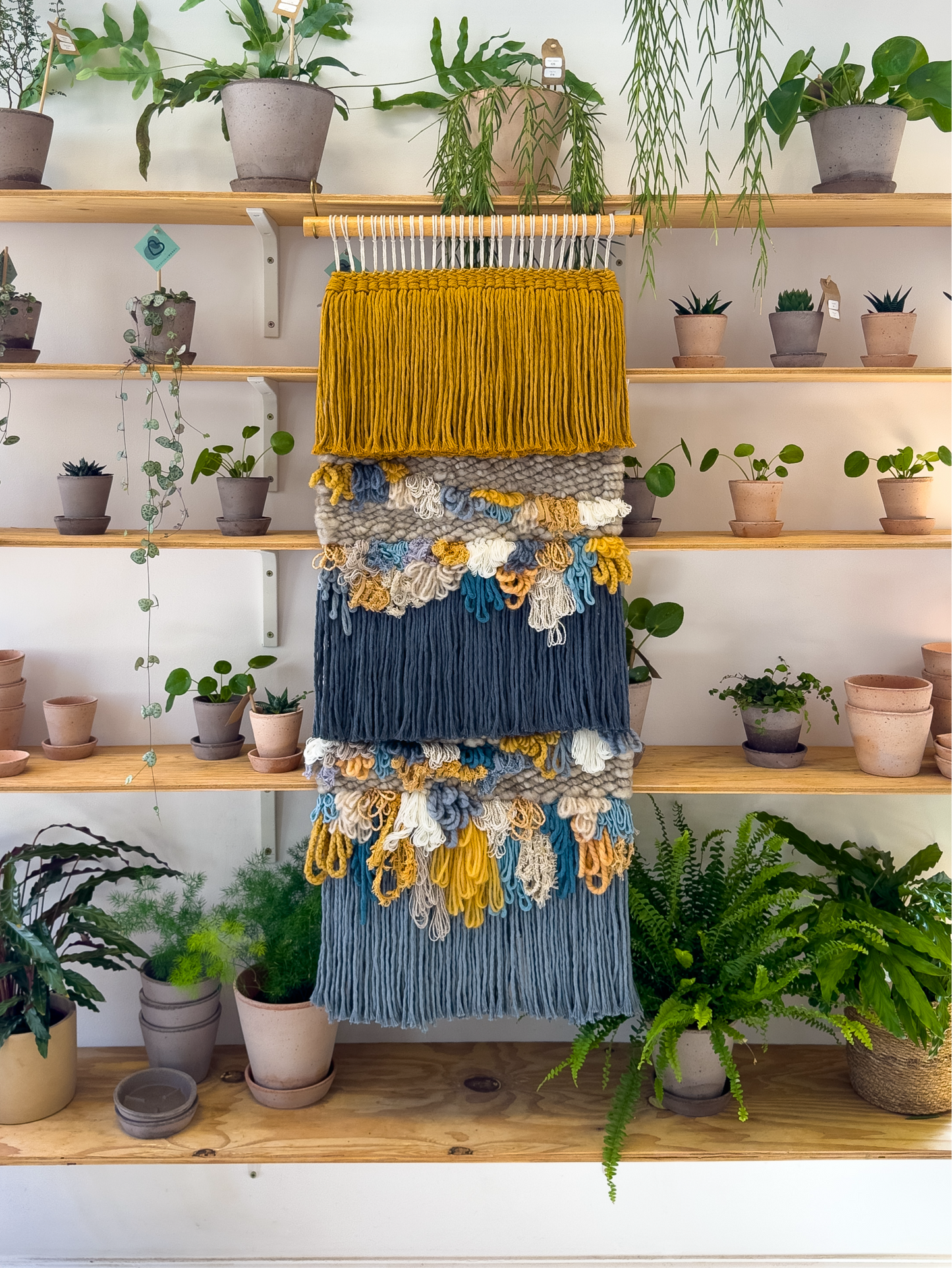 Woven Wall Hanging XL Blue