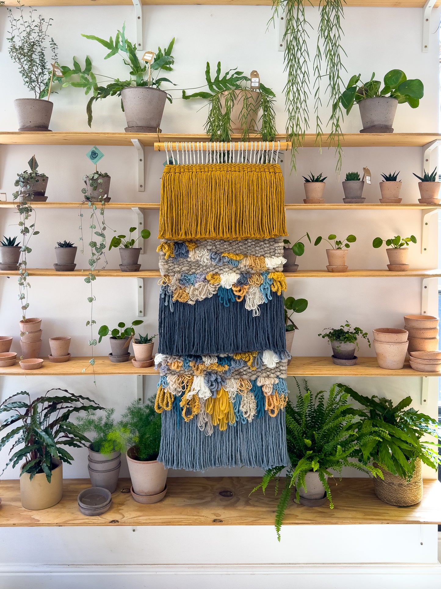 Woven Wall Hanging XL Blue