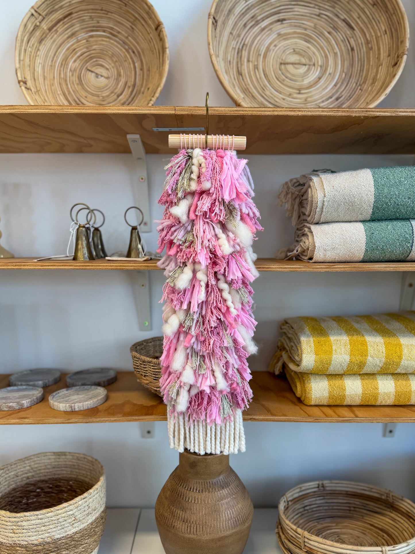 Woven Shaggy Pink