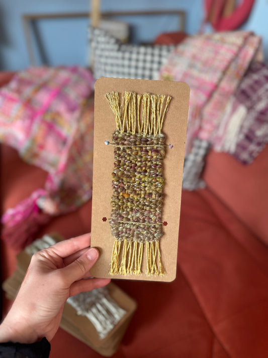 Woven mini scarf bookmark 5