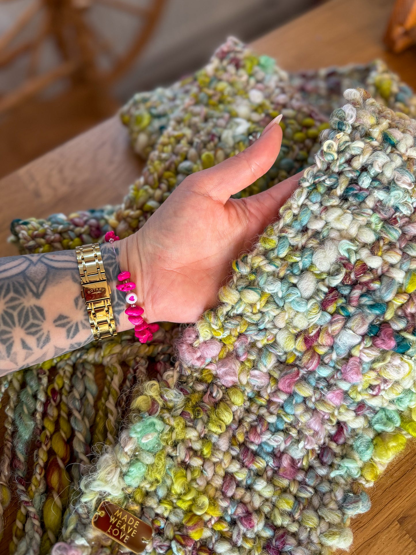 Woven Scarf Chunky Mix