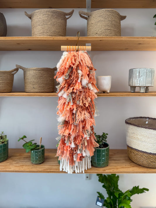 Woven Shaggy Orange