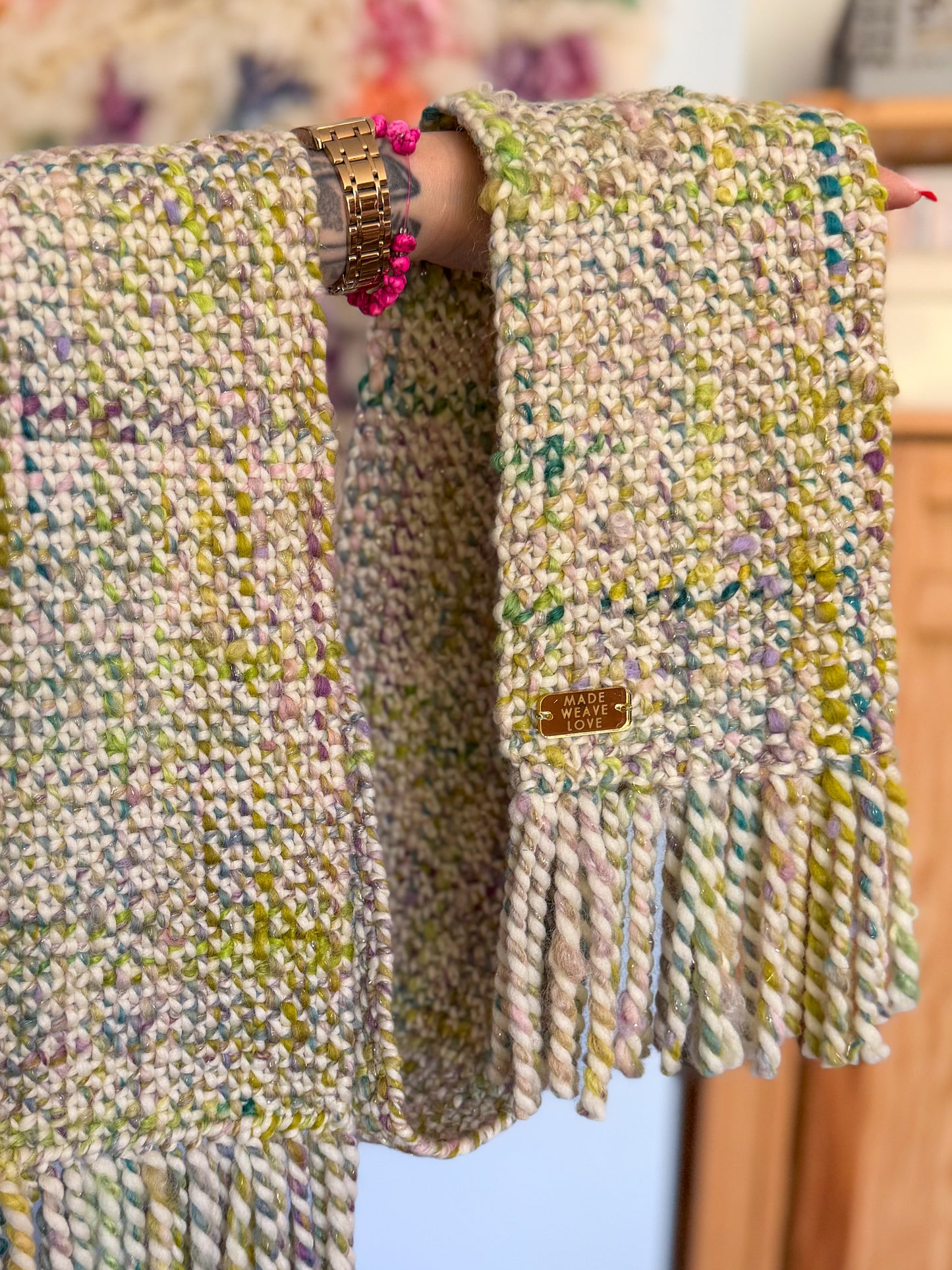Woven Scarf Cream Ply