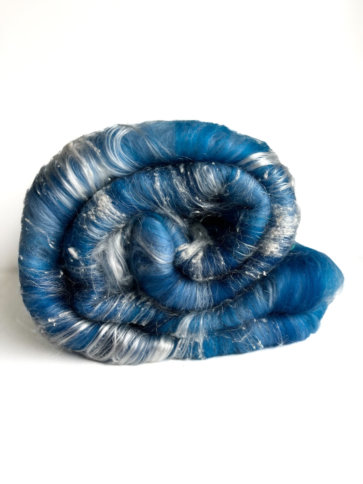 Yarn Fibre Batt Blue