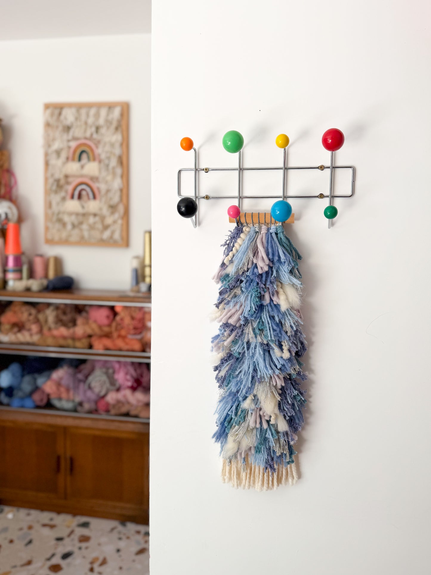 Woven Shaggy Blue